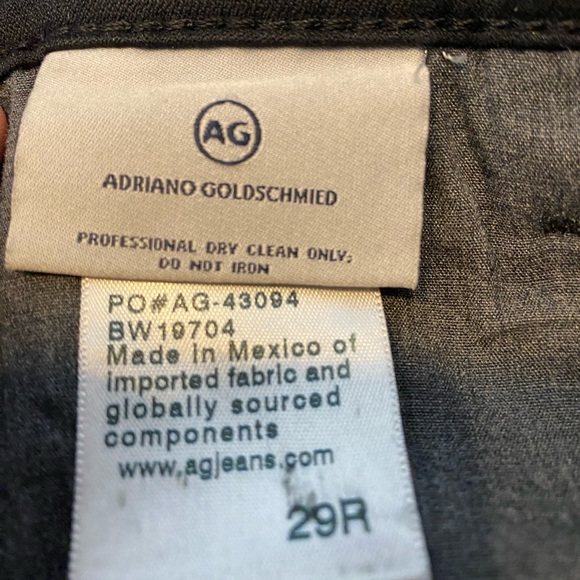 Vintage faux leather Black trouser Adriano Goldschmed - Picture 7 of 8